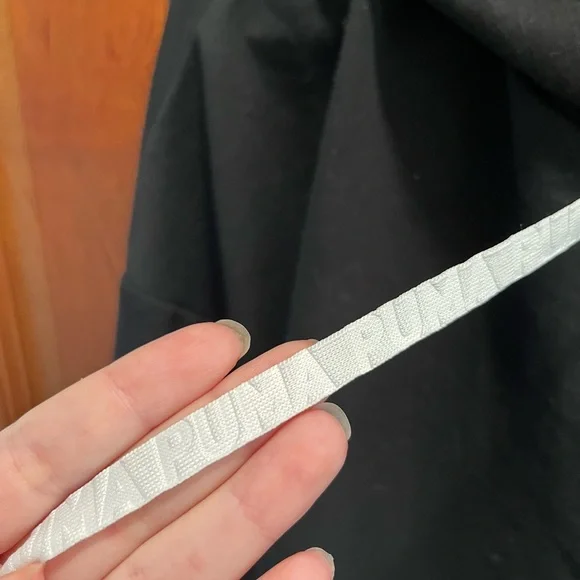 Puma Women's Black Hoodie with White Logo - Picture 2 of 4